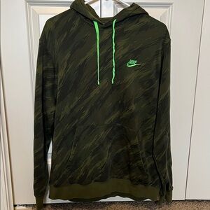 Nike Olive Camouflage Men's Hoodie